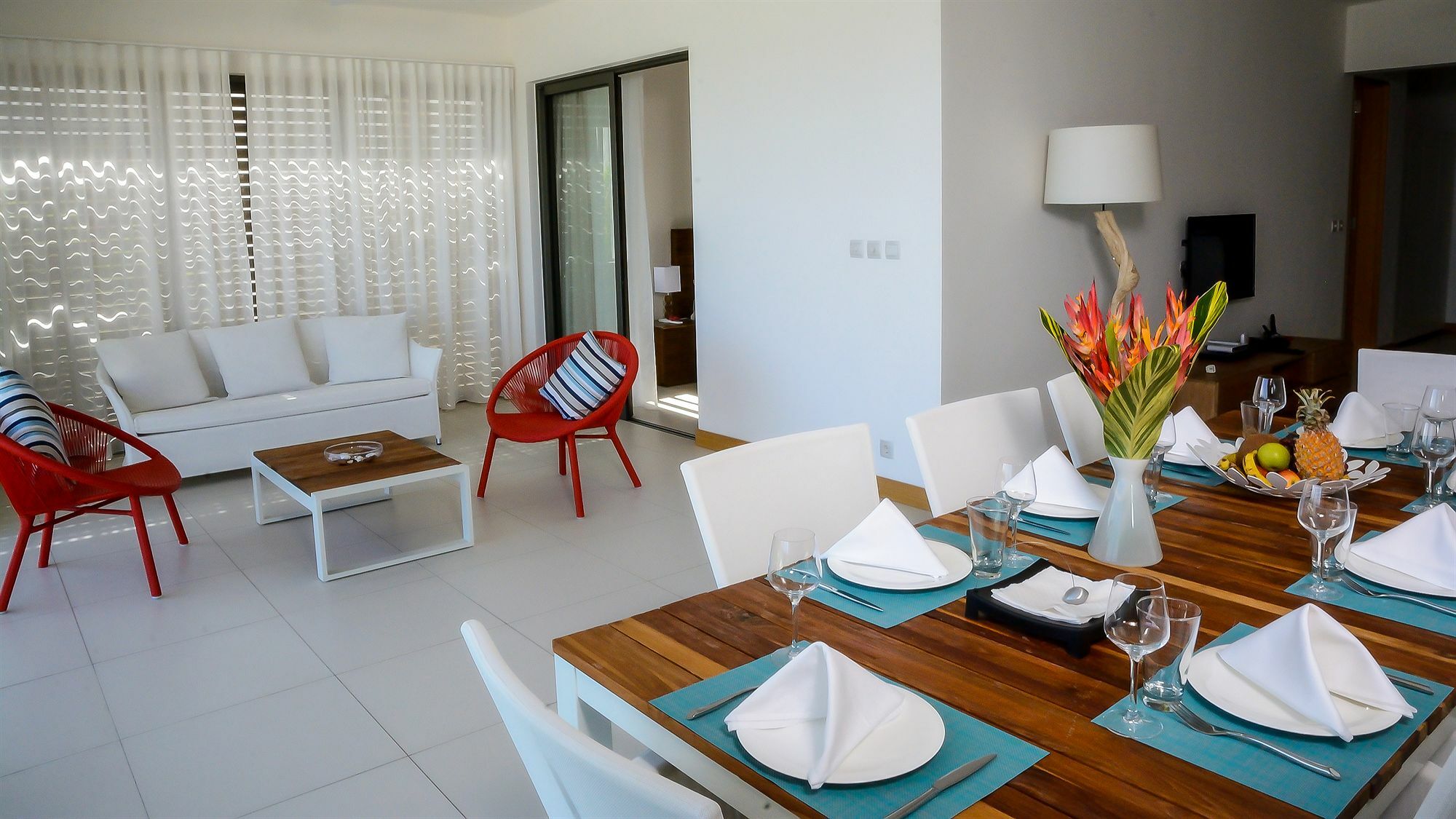 Cap Ouest: Luxury Beachfront Apartments Flic en Flac Luaran gambar