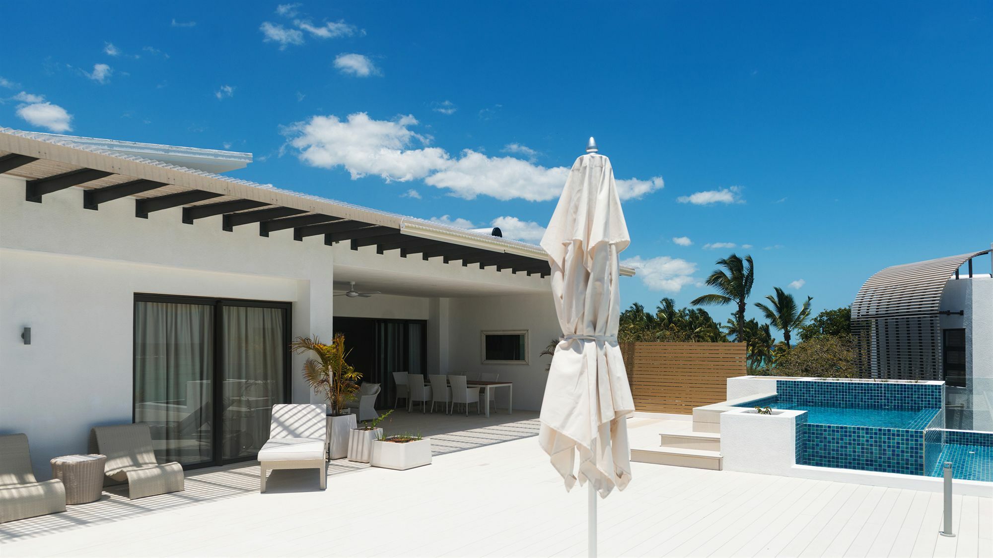 Cap Ouest: Luxury Beachfront Apartments Flic en Flac Luaran gambar